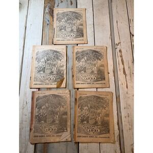 1930-1934 John Baer's Sons Agricultural Almanac Lot (5) Early Depression Era